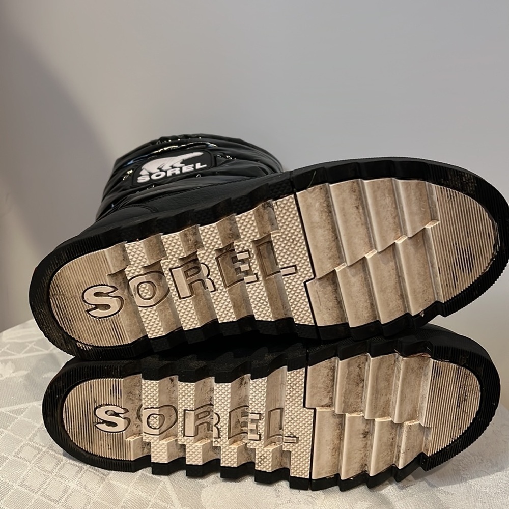 Sorel Sz 9 Joan of Arctic Next Lite Mid Puffy (Black) Women's Boots - Picture 10 of 11